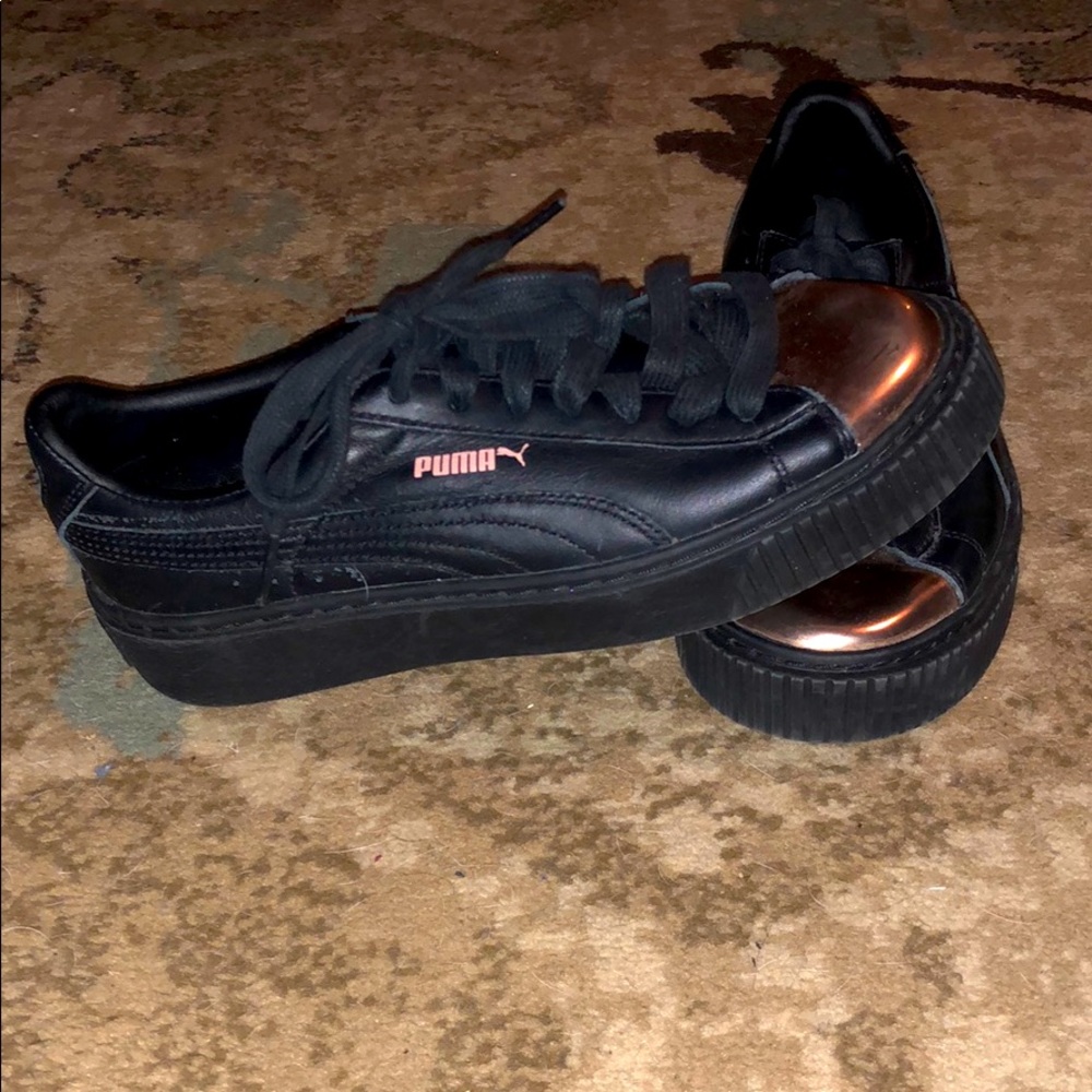 Puma black shoes size 7
